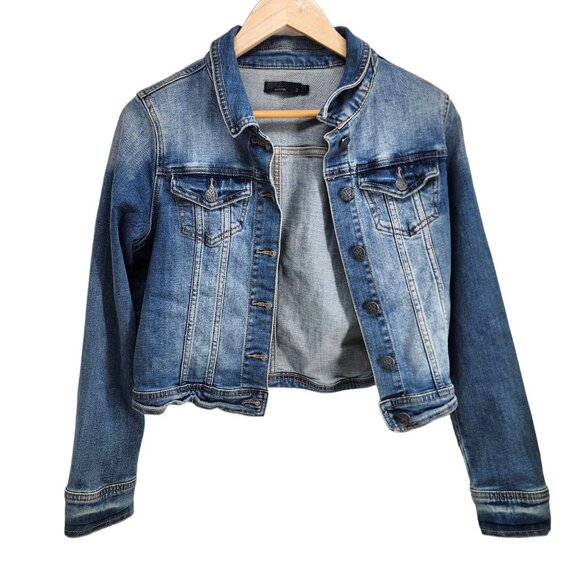 prAna Dree Denim Jean Jacket Women's Size S Blue Button Front - Picture 2 of 7